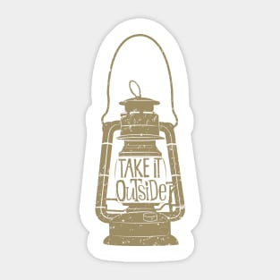 Take It Outside Sticker